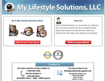 Tablet Screenshot of mylifestylesolutionsllc.com